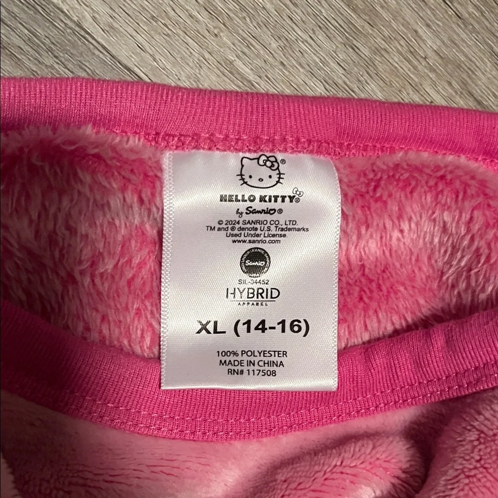 Hello Kitty Vibrant Pink Fleece Shirt - Picture 5 of 6
